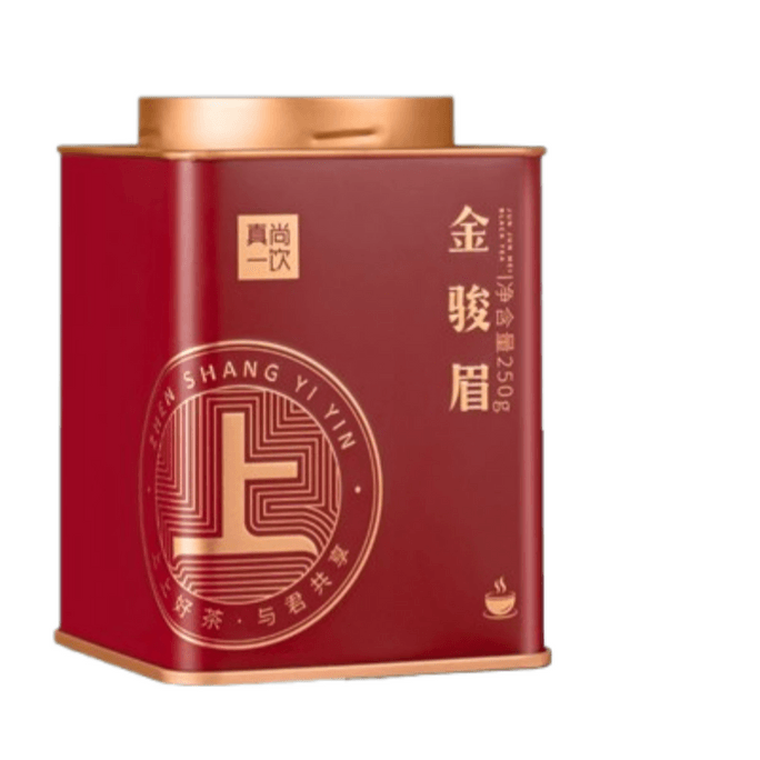 【中国直邮】 真尚一饮 武夷山金骏眉红茶新茶蜜香黄芽茶叶散装送礼礼盒装 500g