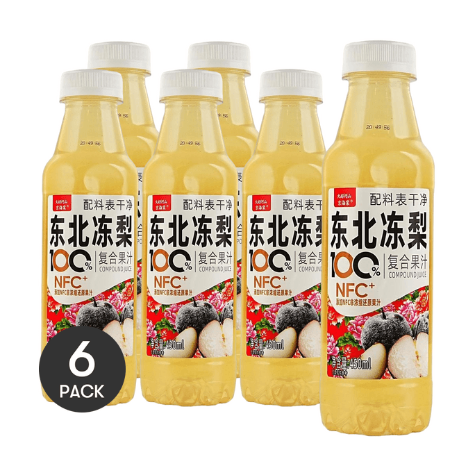 Northeast Frozen Pear Juice, 15.22 fl oz *6【6 Packs】