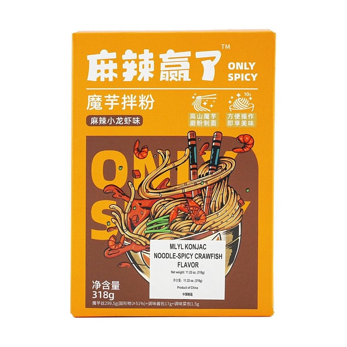 Konjac Noodle-Spicy Crawfish Flavor 11.22 oz