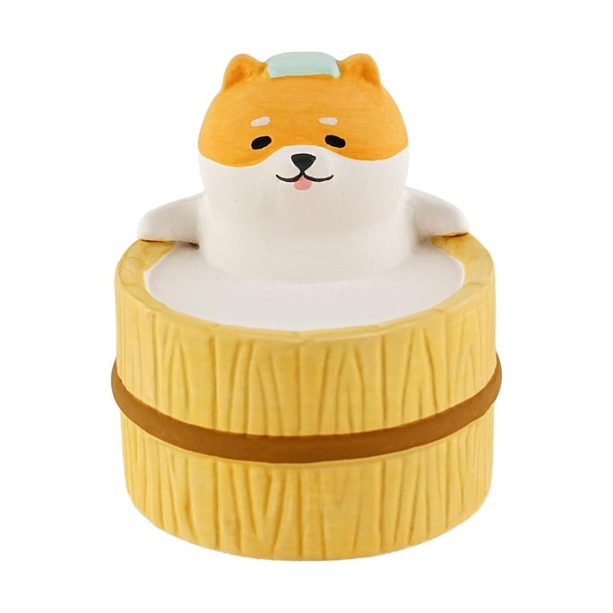 Relaxing Aromatherapy Ornament Lovely Ceramic Wide Incense Burner Shiba Inu 58×Height 64mm
