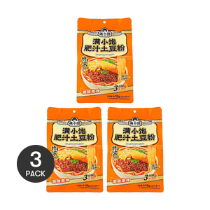 【全美最低价】满小饱 肥汁土豆粉 激酸激辣 410g *3【3份超值装】【爆火新品】【浓汤肥汁Q弹爽滑】【3分钟速煮】