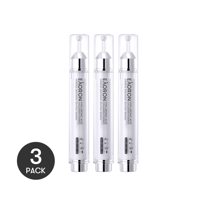 澳洲EAORON 塗抹式透明質酸膠原蛋白水光針精華液 第五代 10ml*3【超值1月優惠套裝】