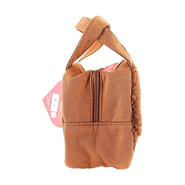 Monchhichi Sweat Fabric Die-Cut Handheld Lunch Bag【Soft Touch】【Double Zipper Design】 9