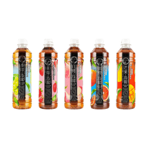 Oolong Tea,Blood Orange+White Peach+Shine Grape+Strawberry+Mango Flavor, 14.54 fl oz*5【5 Combo Packs】【Japan Trendy】