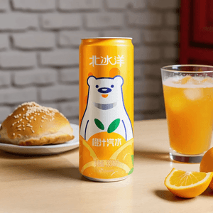 北冰洋 橙汁汽水 罐装 330ml 老北京风味