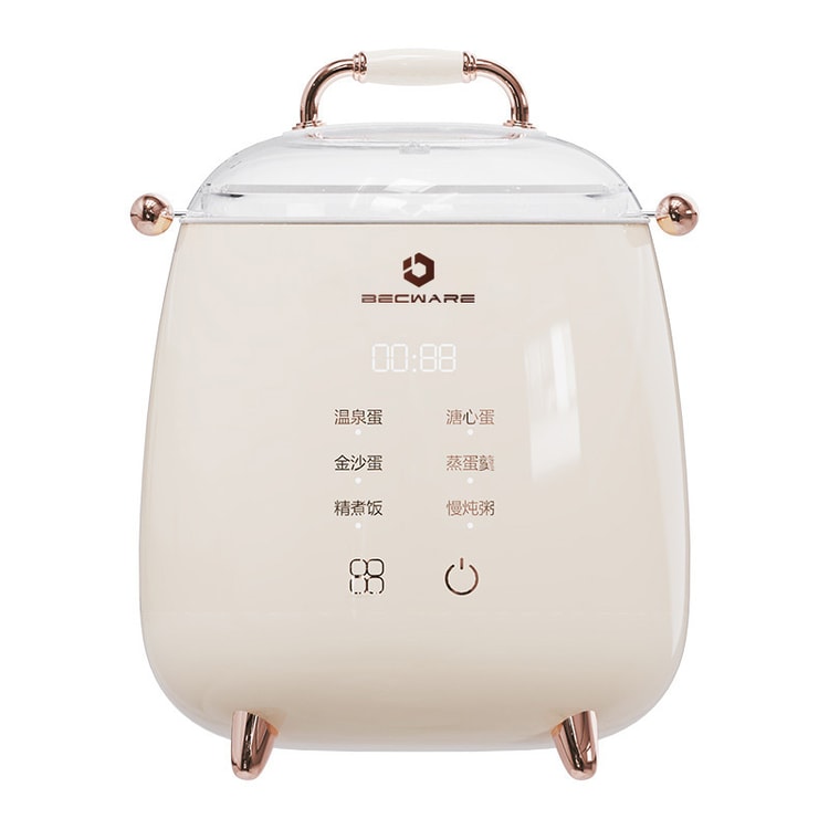 Three-layer Multifunctional Intelligent Electric Steamer Large Capacity  Quick Heating Steam Cooker Whtie 1Piece 