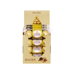 [중국 직배송] 페레로 로쉐 헤이즐넛 웨이퍼 초콜릿 골드 볼 (캐나다산), 48개입 공유팩, 애프터눈 티, 발렌타인데이 선물, 새해 선물, 사탕, 간식, 선물용으로 안성맞춤, 600g (37.5g x 16)