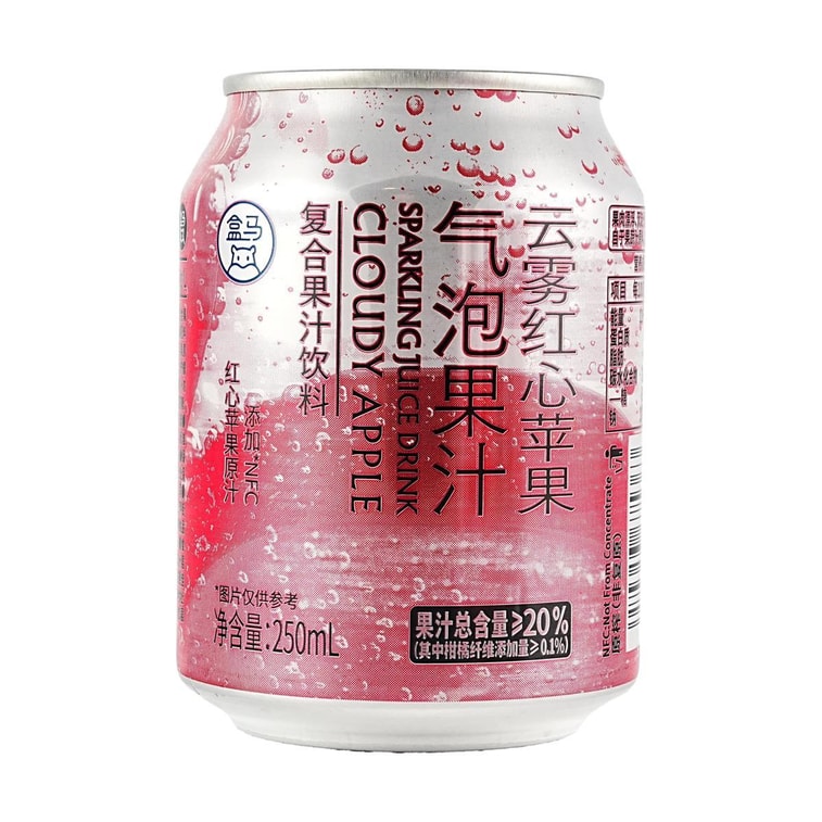 Cloud Mist Red-Fleshed Apple Sparkling Fruit Juice Drink,8.45 fl oz* 6 pack 14