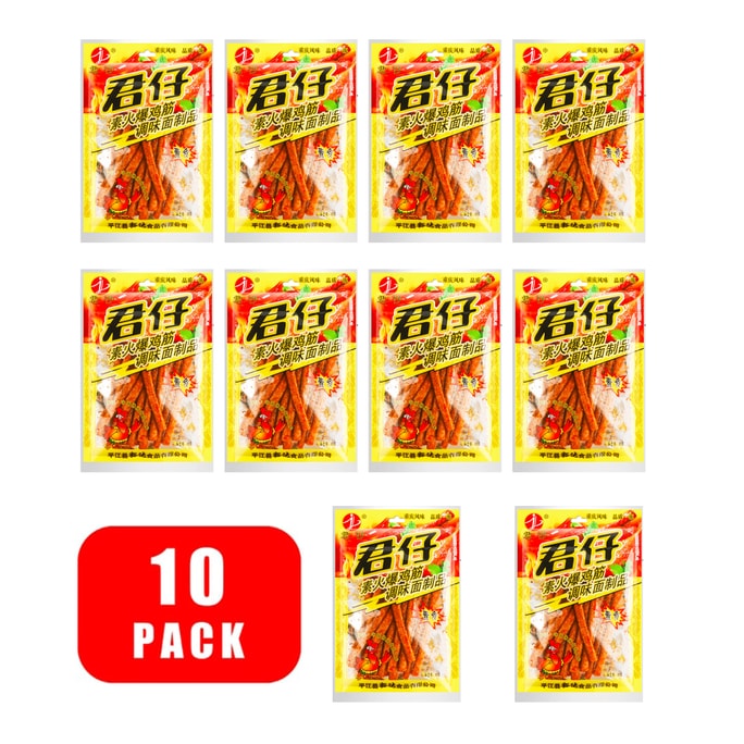 Veggie hot chicken tendon 18g*10 bags quantity package