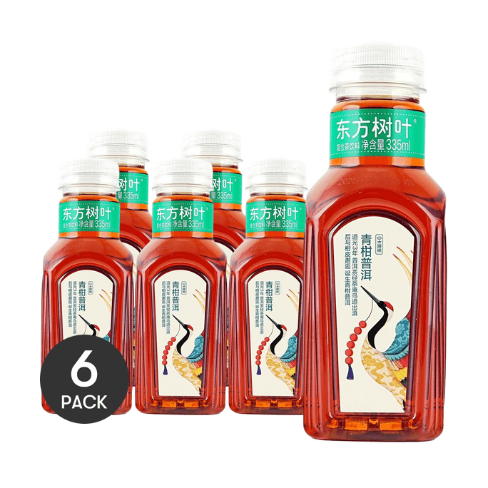 青みかん皮プーアール茶 11.3液量オンス×6【6パック】【糖質0、脂質0、カロリー0】