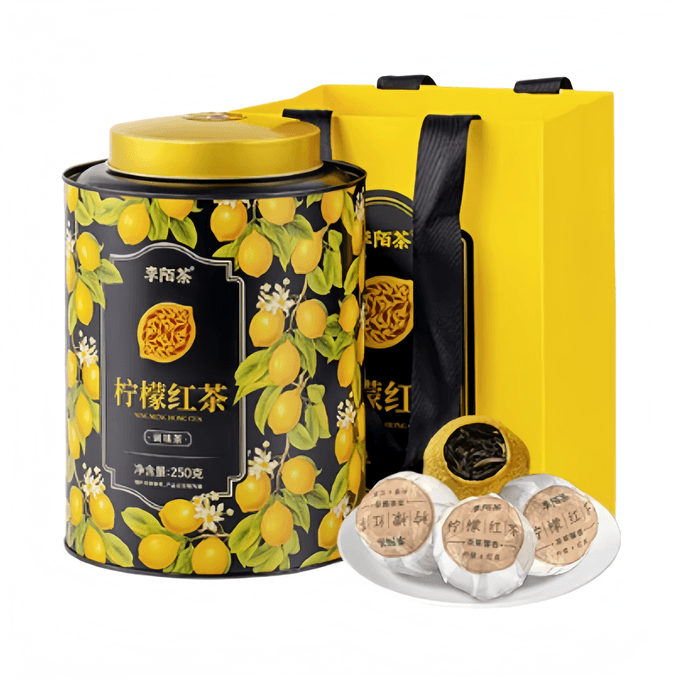 【中国直邮】 李陌茶 柠檬红茶云南凤庆滇红香水250g*1罐