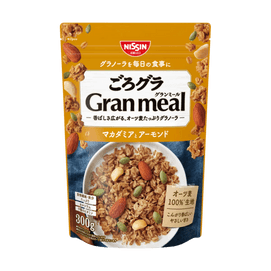 Cisco Gran Meal Macadamia To Almond - Mixed Nuts Granola Cereal, Macadamia Nut Almond Flavor,10.58oz 【Healthy Breakfast】