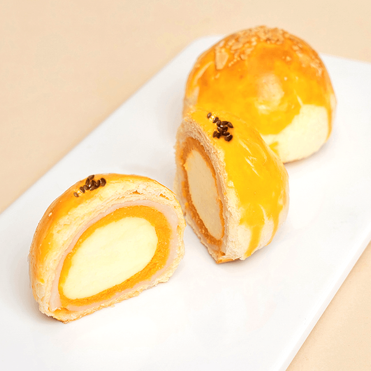 軒媽 臻享系列 起司酥 蛋黃酥 4枚入 220g【大塊起司內餡】【亞米獨家】 3