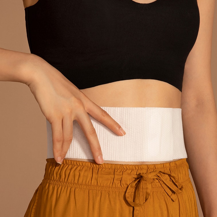 【中国直邮】薇娅推荐允宝暖腰带暖宫贴 3片/盒 2盒装 暖宝宝贴生姜发热腰贴宫寒暖腹 5