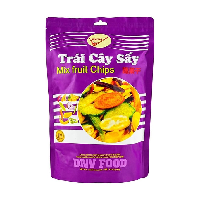 Mix Fruit Chips, 8.82 oz【High Dietary Fiber】