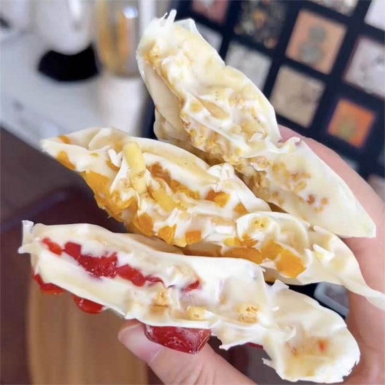 【Fresh Date】Triangle Lasagna Milk Skin Dairy Cheese Nutritional Snack Mango Flavor 250g 3