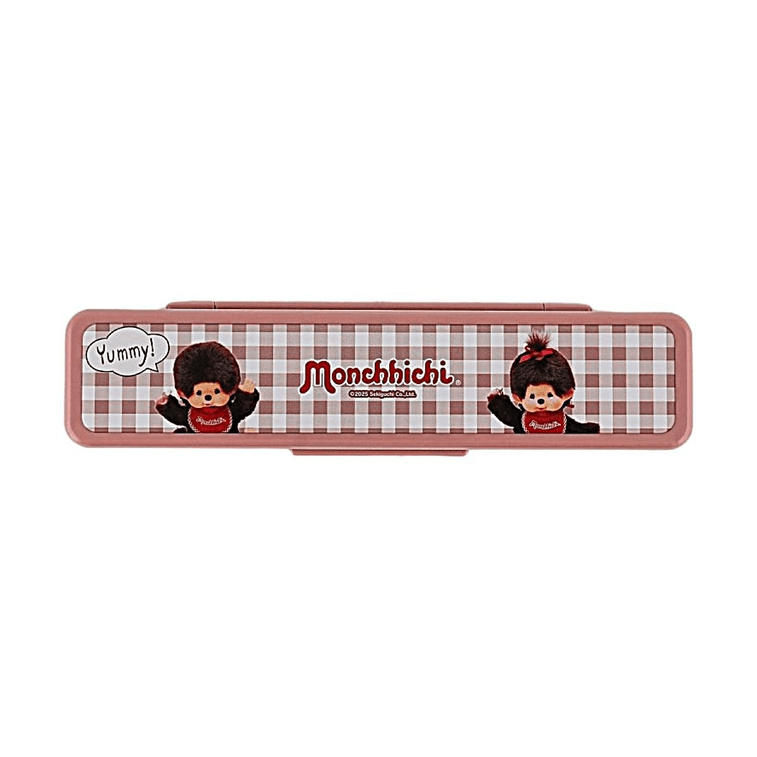 Monchhichi Silent Cutlery Set 18cm Chopsticks & Spoon【Silent & Shockproof】【Dishwasher Safe】【Made in Japan】 3