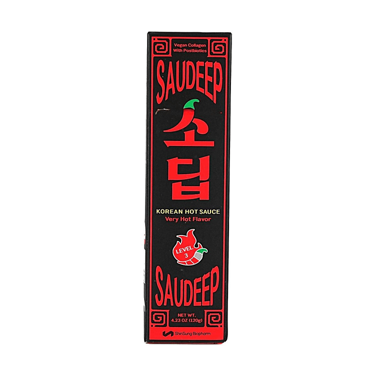 韩国SAUDEEP 韩式辣酱 超辣 120g 【Level 3特辣】【含植物胶原蛋白与后生元】 4