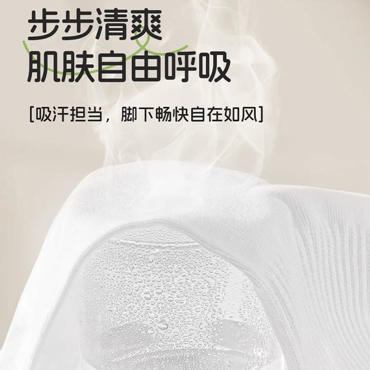 韓國 Kim and Kim 一次性襪子 旅行出差必備 透氣便攜式日拋襪 白色 五雙入 均碼【外包裝隨機發貨 Made in China】 4