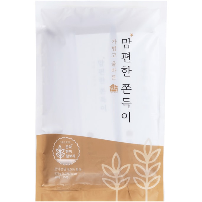Korean Barley Konjac Mamjjon Chewy Stick Healthy Snack 100% Plant-Based 10pc