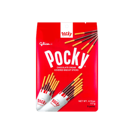 Pocky Classic Chocolate Cookie Sticks Family Pack, 9 Packs 4.13 oz