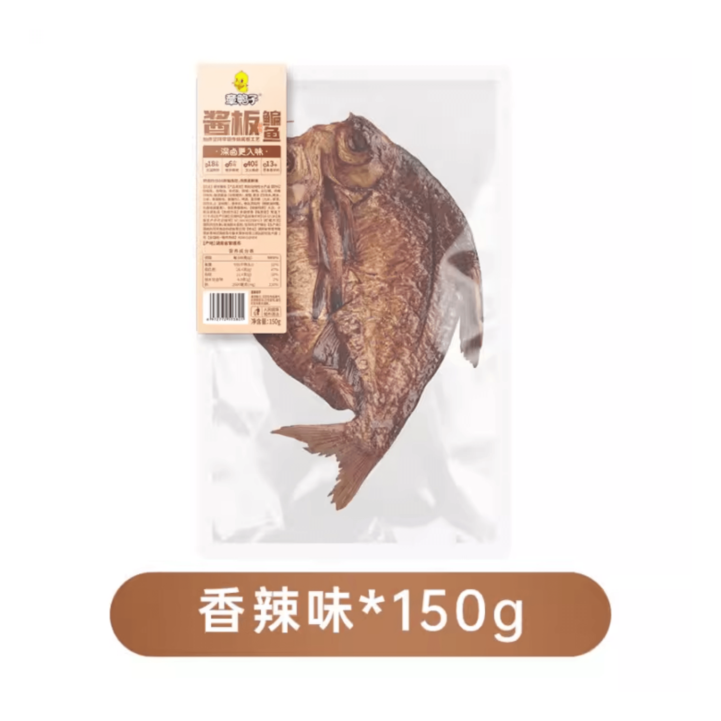 【中国直邮】 章鸭子 正宗常德风味手撕鱼 香辣味 150g*1包