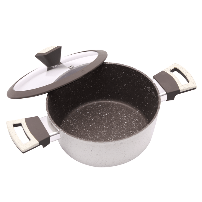 24CM Non-Stick Aluminum Soup Pot With Dual Handles BPA-Free
