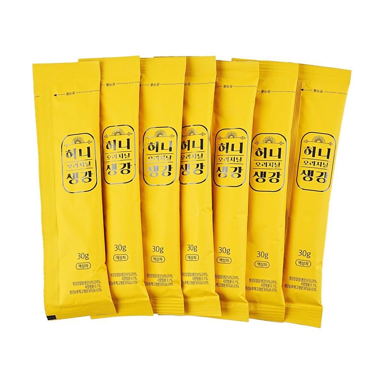 Honey Original Ginger Tea sticks 1.06 oz x 7 sticks 9