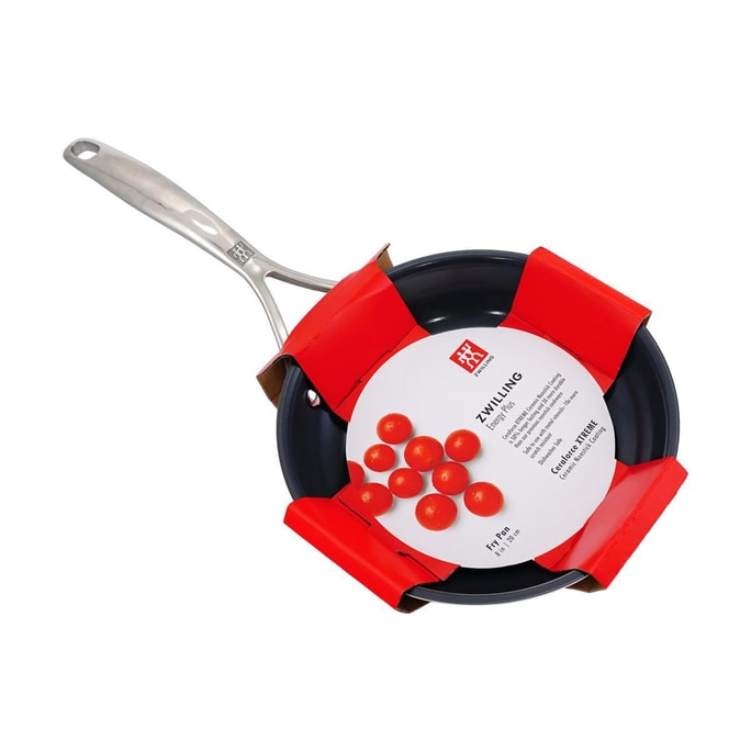 ZWILLING Ceramic Non-Stick Stainless Steel Frying Pan, Flat Pan, 8 Inches