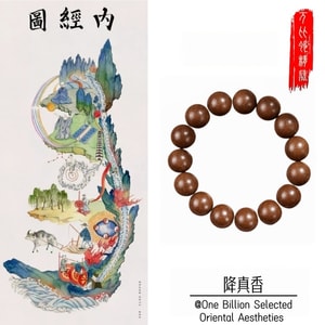 Traditional Chinese Medicinal Bracelet  15mm Sacred Incense Beads  Aromatherapy Jewelry