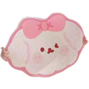 【中国直邮】 FOXTAIL 卧室床边地垫 地毯 脚垫 防滑垫 浴室 家用 房间 异形垫子-可爱小狗 50*80CM 1个*|预计到达时间3-4周