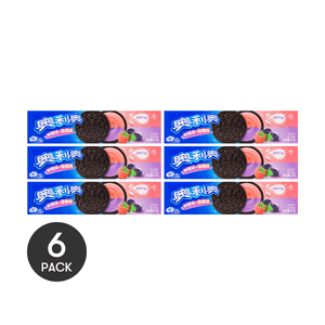 Blueberry & Raspberry Cream Oreos - Chocolate Sandwich Cookies, 3.42oz*6【6 Packs】