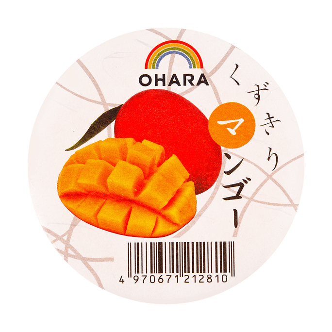 日本OHARA金澤 低卡果凍條日式和果子 芒果風味 130g
