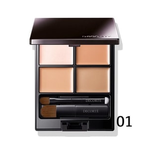 【日本直邮】 日本本土版 COSME DECORTE 黛珂 四色遮瑕盘遮瑕膏修容盘5g 修饰调和肤色 遮黑眼圈痘印斑点#01