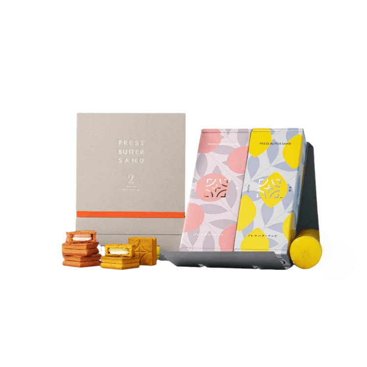 日本直邮】 日本press butter sand 夏季限定精选人气组合桃子&柠檬两种