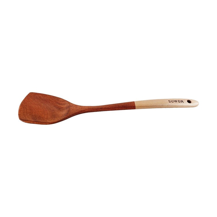 Spatule en bois ChuanDaoWu pour la cuisine - Bois d'ébène champagne 4