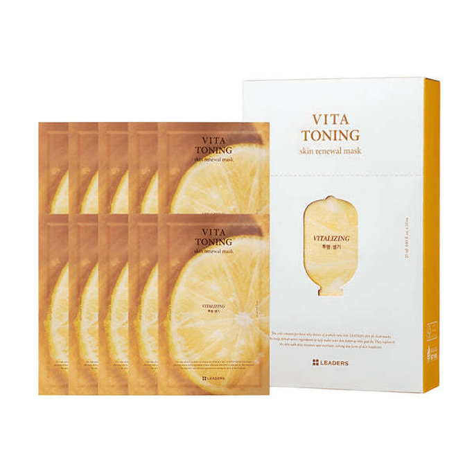 Leaders Vita Toning Skin Renewal Mask (10 Sheets)
