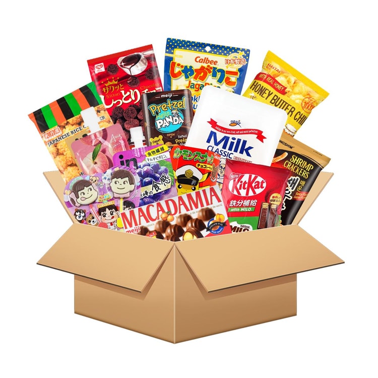 MEIJI Yami Super Value Asian Snack Box (13 packs) - Mystery Snack
