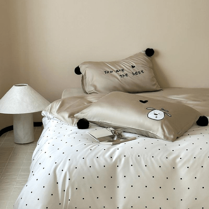 Puffy Love Bedding Set Cozy Dots Double Size