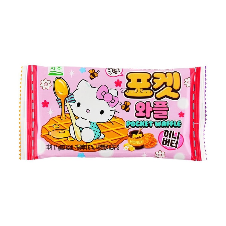 산리오 포켓 와플 비스킷 허니 버터 맛 0.59온스 3