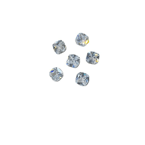 Sparkling Mix Size Square Nail Zircon Rhinestones 4pcs
