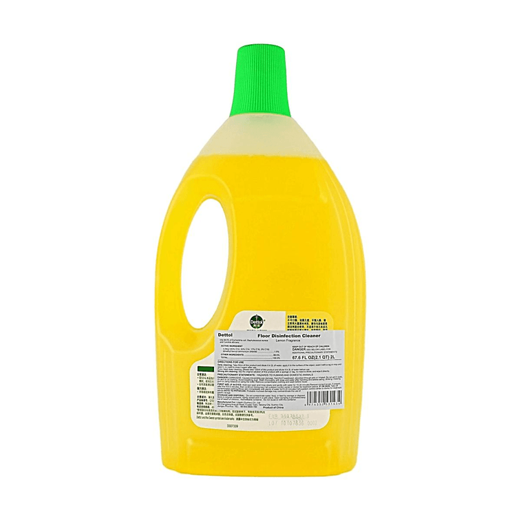 Floor Cleaner Antibacterial Solution, Lemon Fresh, 67.63 fl oz, Multi-Surface Disinfectant 5
