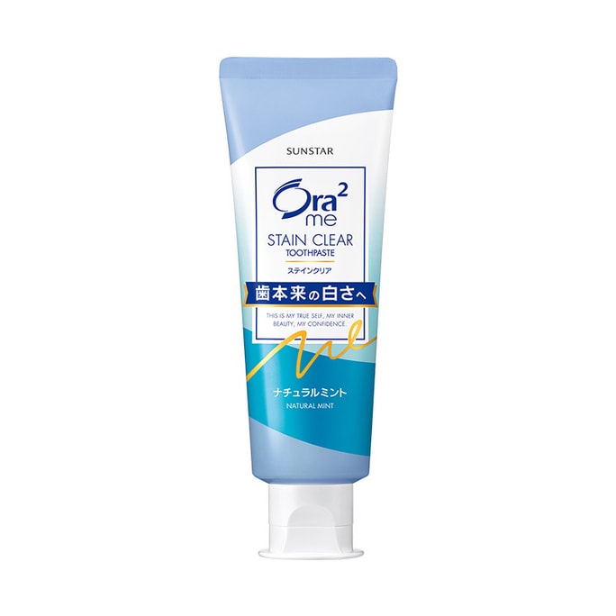 【日本直邮】 日本ORA2 皓乐齿 深层清洁牙膏 天然薄荷味130g 蓝色