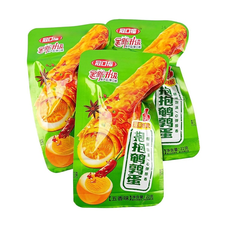 冠口福 抱抱鵪鶉蛋 五香 22g*20包【豆皮+滷蛋 絕配雙拼】 4