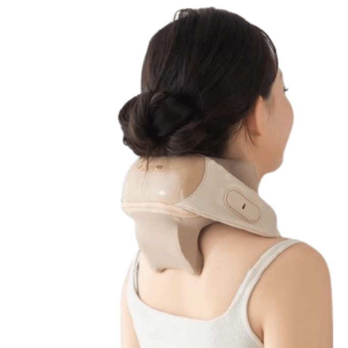 R8 Supreme Neck and Shoulder Massager Cervical Massager Posture Correction Shawl Champagne Gold 1 Pack