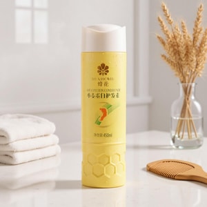 蜂花BEE&FLOWER 小麦蛋白柔顺营养护发素 450ml 滋润保湿 修护毛躁 强韧发丝 减少分叉 干发炸毛发质【击退干枯NO.1】