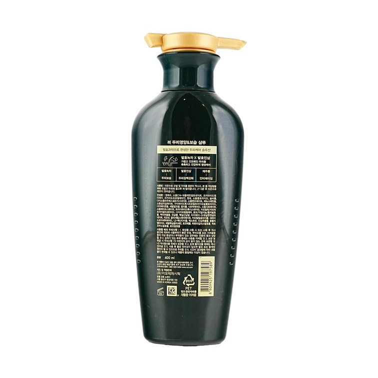 韓國RYO呂 頭皮滋養&保濕洗髮精 400ml #發酵綠茶 4