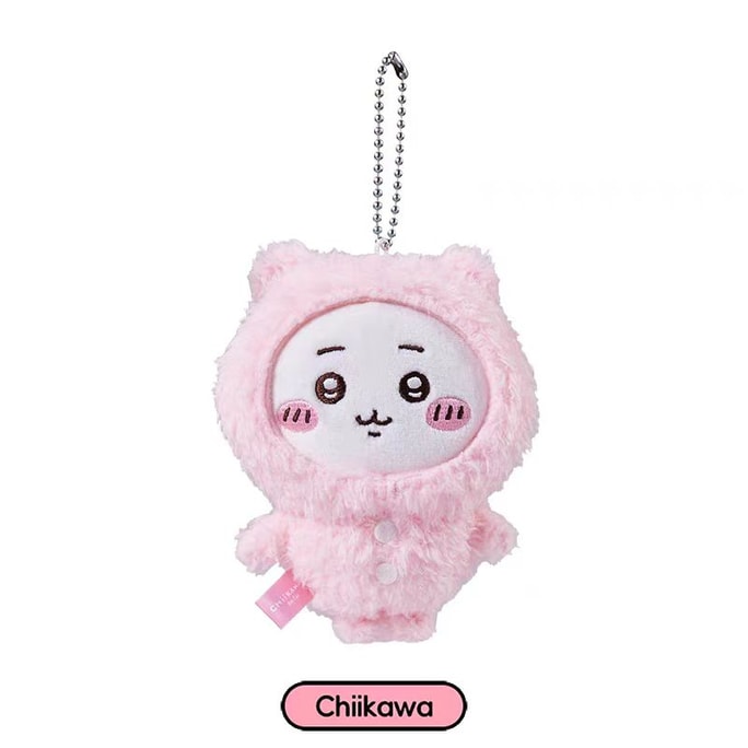 Chiikawa Pajamas Plush Pendant Doll Toy Cute-Chiikawa Pink 1Pc