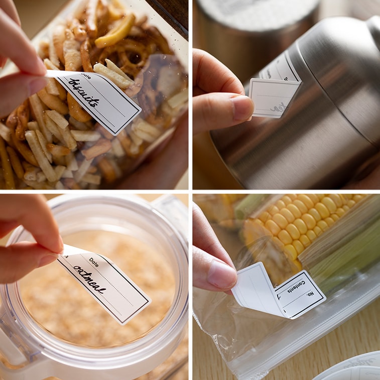 霜山 无痕标签贴 150贴/卷 手写分类标记贴纸 防水便签贴 4