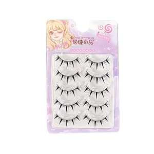 【中国直送】Mengji Shangpin ブラックハードステム カートゥーンバービースタイルつけまつげ ナチュラルシミュレーション 太いハードステム フェアリーヘア 初心者向け 1箱